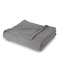 100% Cotton Soft Cozy King Blanket, Grey