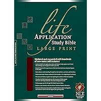 NLT Life Application Study Bible, Second Edition, Large Print (Red Letter, Bonded Leather, Burgundy/maroon, Indexed) NLT Life Application Study Bible, Second Edition, Large Print (Red Letter, Bonded Leather, Burgundy/maroon, Indexed) Paperback