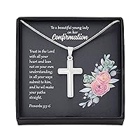 Holy Confirmation Necklace Coffee Mug 15oz White - to A Beautiful - Jewelry for Girls Women Baptism Christian Faith Cross