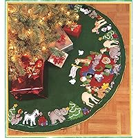 Bucilla - Noah's Ark - Felt Applique Tree Skirt Kit 84082