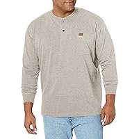 Wrangler Mens Long Sleeve Solid Henley Shirt