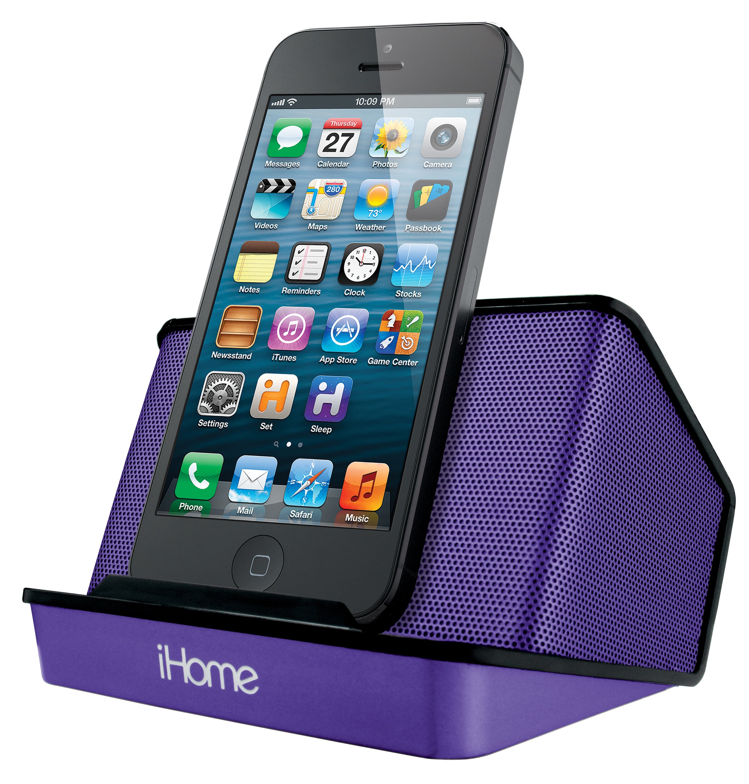 iHome Portable Rechargeable Stereo Speaker System - Purple