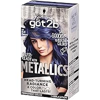 Got2b Metallic Permanent Hair Color, M67 Blue Mercury