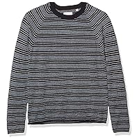 Billy Reid Men's Cotton Silk Speckled Long Sleeve Boucle Crewneck Sweater