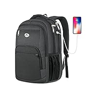 MATEIN Backpack, Business Backpack for Men, Water Resistant Men's Travel Laptop Bag with Charger for Airplane, 15.6 Inch Sturdy Padded Commuter Daypack Theft Proof, Work Gifts