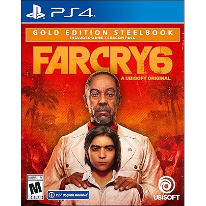 Far Cry 6 PlayStation 4 Gold Steelbook Edition with free upgrade to the digital PS5 version