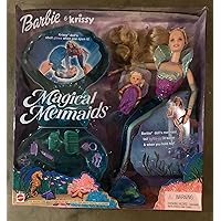Magical Mermaids Barbie and Krissy Doll Light-up Tail with Glowing Shell Set