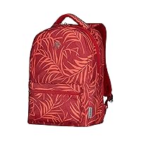 WENGER Unisex Colleague Backpack, Multicolour (Red Multicoloured Fern Print), 25x36x45 Centimeters (B x H x T)
