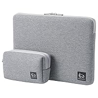 Hakuba AMZSCH-PCP116MG (Amazon.co.jp Exclusive) HAKUBA Chululu PC Inner Case for 11.6 Inches, Multi Pouch Set, Melange Gray, Vertical Storage Available