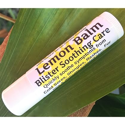 Urban ReLeaf Lemon Balm Blister Soothing Care Stick! Quickly Soothe Bumps Rashes Spots Bug Bites. Suppress outbreaks. 100% Natural. 