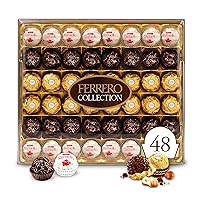 Ferrero Collection, 48 Count, Premium Gourmet Assorted Hazelnut Milk Chocolate, Dark Chocolate And Coconut Chocolates, Luxury Chocolate Holiday Gift Box, 18.2 Oz