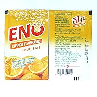 ENO Fruit Salt GSK Fast Refreshing Relief From Stomach Upset Gastrointestinal Health Treat Symptoms of Heartburn and Gastric Discomfort Orange Flavored 5g (Pack of 6 Sachets)