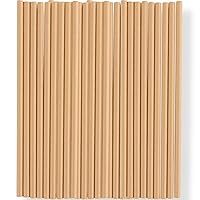 Blue Sky Light Brown Paper Straws - 24 Count | Eco-Friendly Disposable Drinking Straws for Parties & Events