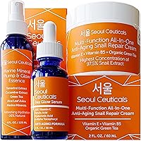 SeoulCeuticals Korean Beauty Products Korean Skin Care Set Includes Toner, Serum & Moisturizer - This K Beauty Routine Regimen Will Provide Your Skin With That Healthy Youthful Glow