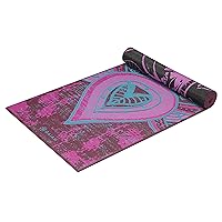 Gaiam Yoga Mat - Premium 6mm Print Reversible Extra Thick Non Slip Exercise & Fitness Mat for All Types of Yoga, Pilates & Floor Workouts (68