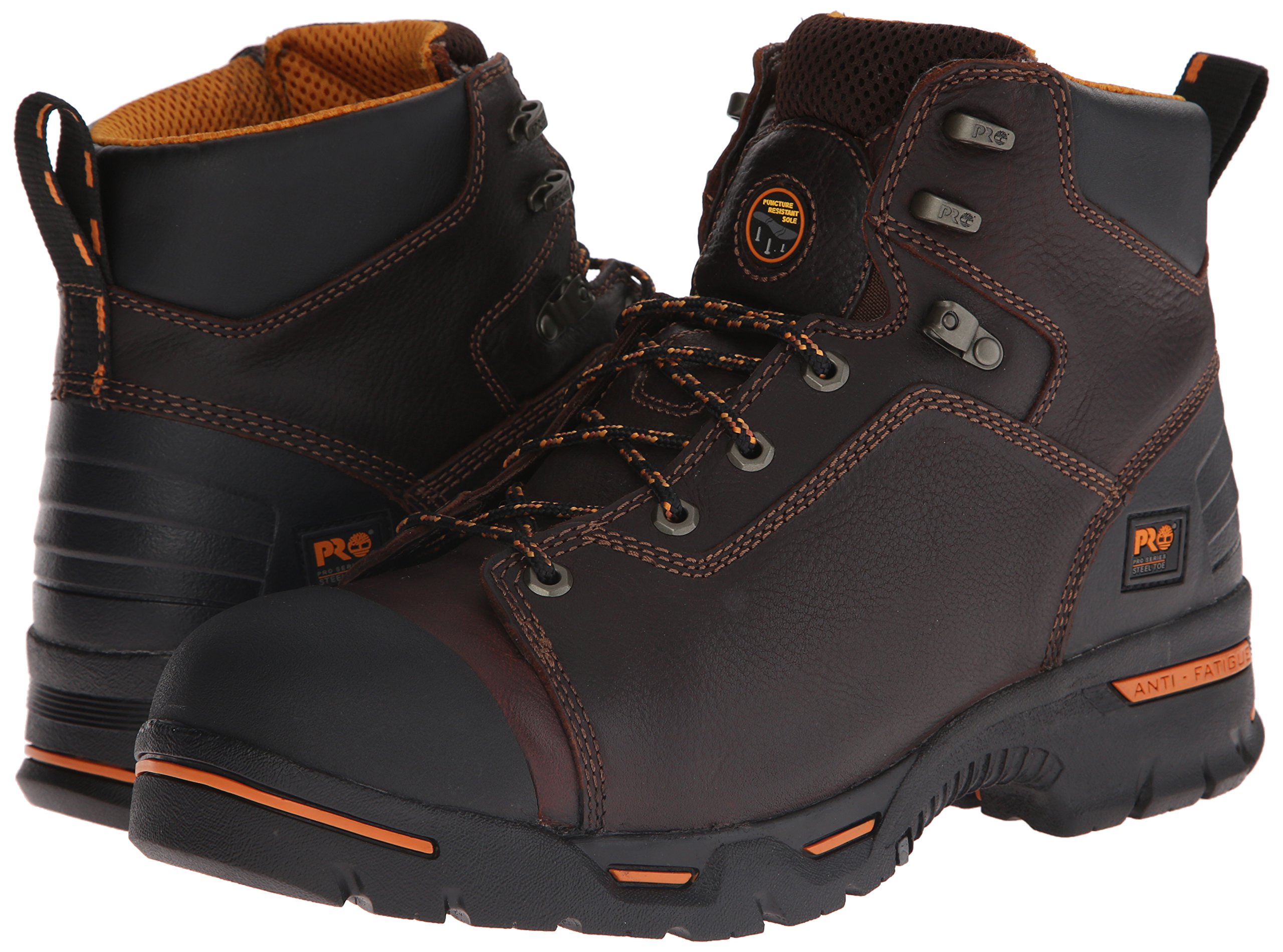 Timberland PRO Men's Endurance 6 Inch Steel Safety Toe Puncture Resistant Work Boot