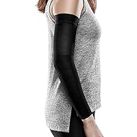 Ease Opaque Lymphedema Moderate Arm Sleeve - Large Long - Black - 20-30 mmHg