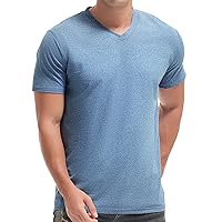V Neck Mens T Shirt - Premium Fitted Soft Men's T-Shirts - Wrinkle Resistant & Breathable S - 3XL
