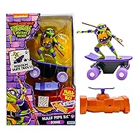 Teenage Mutant Ninja Turtles Donatello Half Pipe RC Vehicle Movie Edition Ages 5+ - Skate + Performs Tricks - 2.4GHz RC Controller