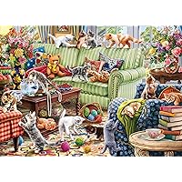 Ceaco - Kittens in The Living Room - 1000 Piece Jigsaw Puzzle