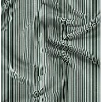 Soimoi Cotton Poplin Green Fabric by The Yard - 42 Inch Wide - Stripes - Timeless Appeal with Classic Stripes Printed Fabric-Wm4A