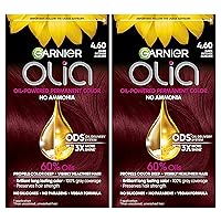 Hair Color Olia Ammonia-Free Brilliant Color Oil-Rich Permanent Hair Dye, 4.60 Dark Intense Auburn, 2 Count (Packaging May Vary)