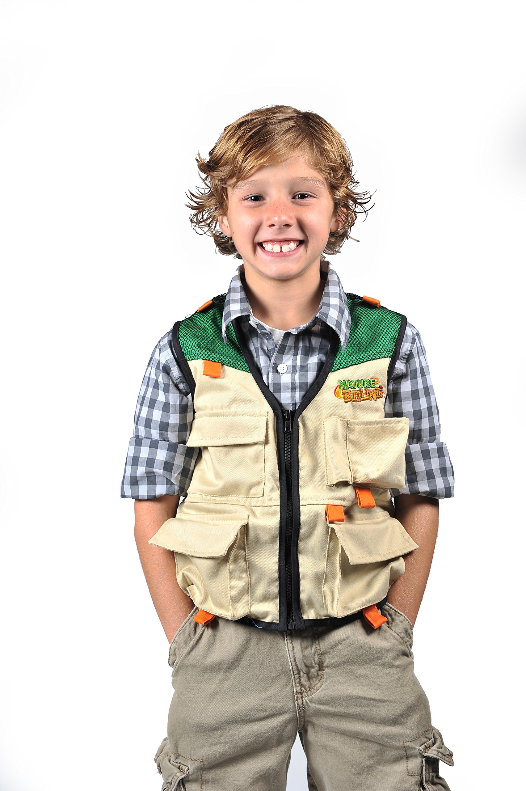 Nature Bound Cargo Vest for Kids with Zipper, 4 Pockets, and Durable Stitching