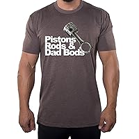 Piston Rods & Dad Bods Simple Realistic Shirts, Dad Bods Cool Shirts for Men!