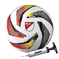 MLS Tornado Soccer Ball - Soft Cover - Official Size and Weight Soccer Ball - Air Pump Included