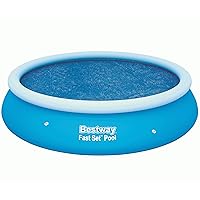 Bestway 58061 Flowclear 10'/3.05m Solar Cover Pool Accessories, 10-Feet by 30-inch, Blue
