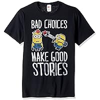 Despicable Me Men's Minions Bad Make Good Choices Funny Graphic Tee