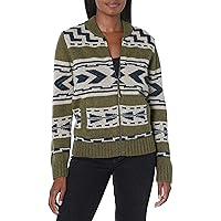 PENDLETON Women's Graphic Shetland Zip Sweater