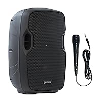 AS-08TOGO: Active 500W Wireless Powered Speaker with 8” Woofer - Long-Lasting Battery, Bluetooth, Portable for Travel & Karaoke, USB/SD/FM Playback