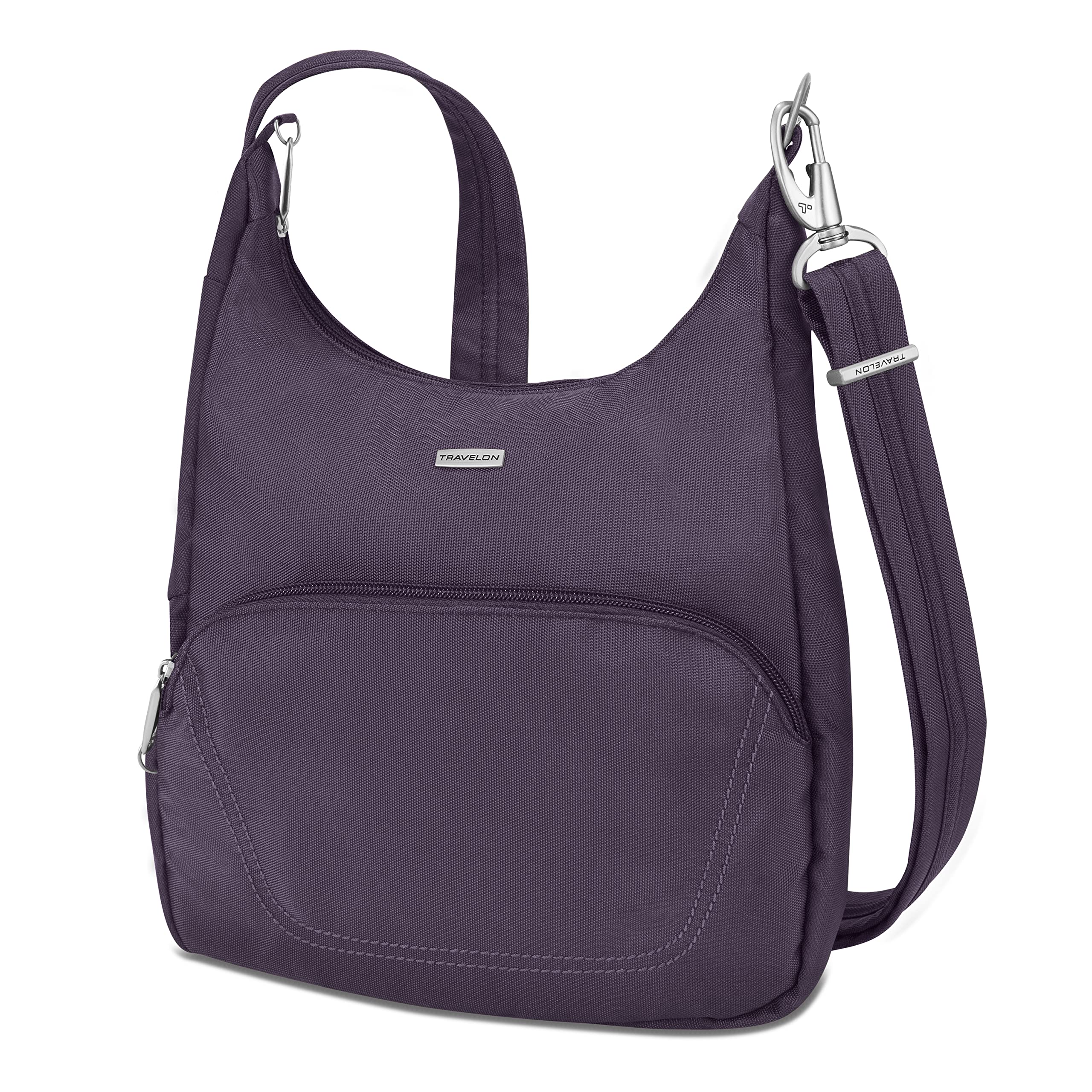 Travelon Anti-Theft Essential Messenger Bag (Purple)