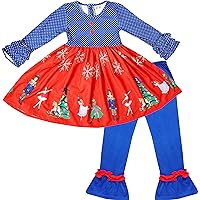 Boutique Baby Toddler Little Girls Christmas Holiday Persnickety Clothing Set