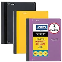 Interactive Notetaking Composition Books, 3 Pack, 1-Subject, College Ruled Paper, 11