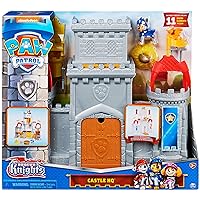 Paw Patrol, Rescue Knights Castle HQ Transforming 11-Piece Playset with Chase and Mini Dragon Draco Action Figures, Kids' Toys for Ages 3 and up