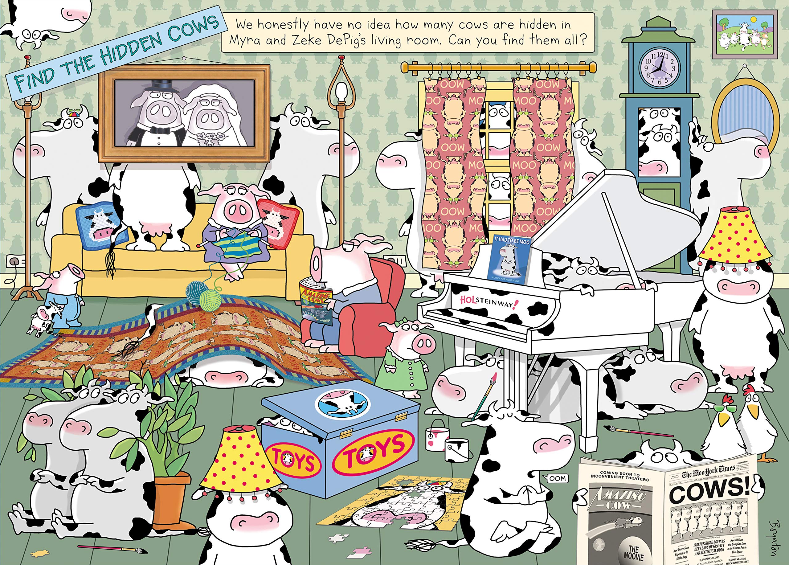 Sandra Boynton: Hidden Cows 1,000-Piece Puzzle (Workman Puzzles)
