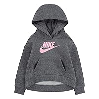 Nike girls Club Fleece Hi Low Pullover (Little Kids)