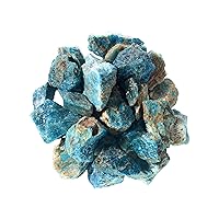 Materials: 1 lb Bulk Rough Apatite Stones from Madagascar - Raw Natural Crystals for Cabbing, Cutting, Lapidary, Tumbling, Polishing, Wire Wrapping, Wicca and Reiki Crystal Healing