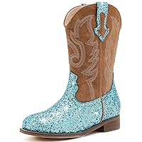 Girls Cowboy Boots Unisex-Child Cowgirl Boots Fashion Ankle Western Boots Toddler Girls Boots Riding Shoes Little Kid Big Kid