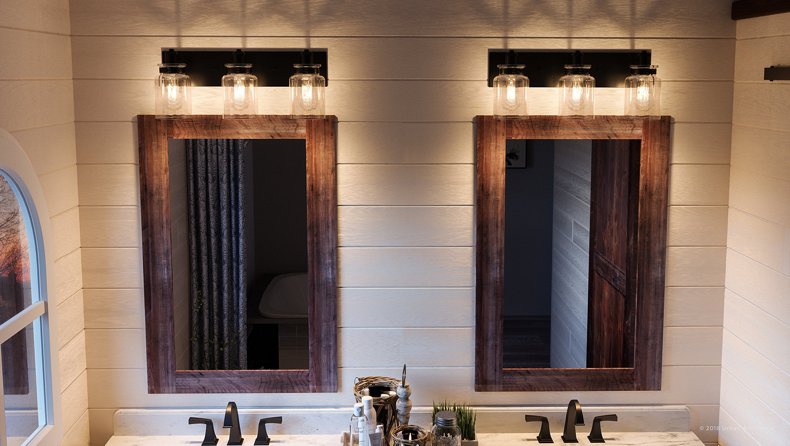 Urban Ambiance Luxury Modern Farmhouse Bathroom Vanity Light, Medium Size: 8.625