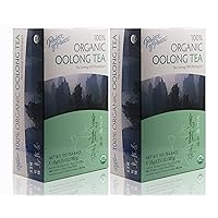Organic Oolong Tea, 2 Pack - 100 Tea Bags Each – 100% Organic Black Tea – Unsweetened Black Tea – Lower Caffeine Alternative to Coffee – Herbal Health Benefits