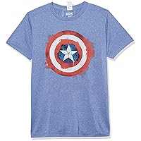 Marvel Kids' Captain America Spray Logo T-Shirt