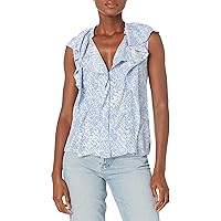 Women's Raquel Top in Porcelain and English Manor