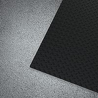 WorkForce Vinyl Diamond Plate Commercial Grade Matting, Heavy Duty Floor Mat for Garages, Industrial Facilities, and High-Traffic Areas, 1/8