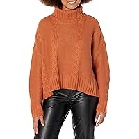 Calvin Klein Women's Everyday Cable Turtle Neck Long Sleeve