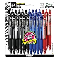Zebra Pen Z-Grip Retractable Ballpoint Pen, Medium Point, 1.0mm, Assorted Business Colors, 24 Pack (Packaging may vary)