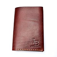 LeatherBrick Short Book Style Bi-Fold Wallet | Pure Leather Wallet | Handmade Leather Wallet | Crazy Horse Leather | Natural Brown Color