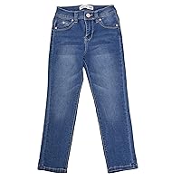 YMI Toddler Girl Adjustable Waistband Snap Button Light Fading Skinny Jean